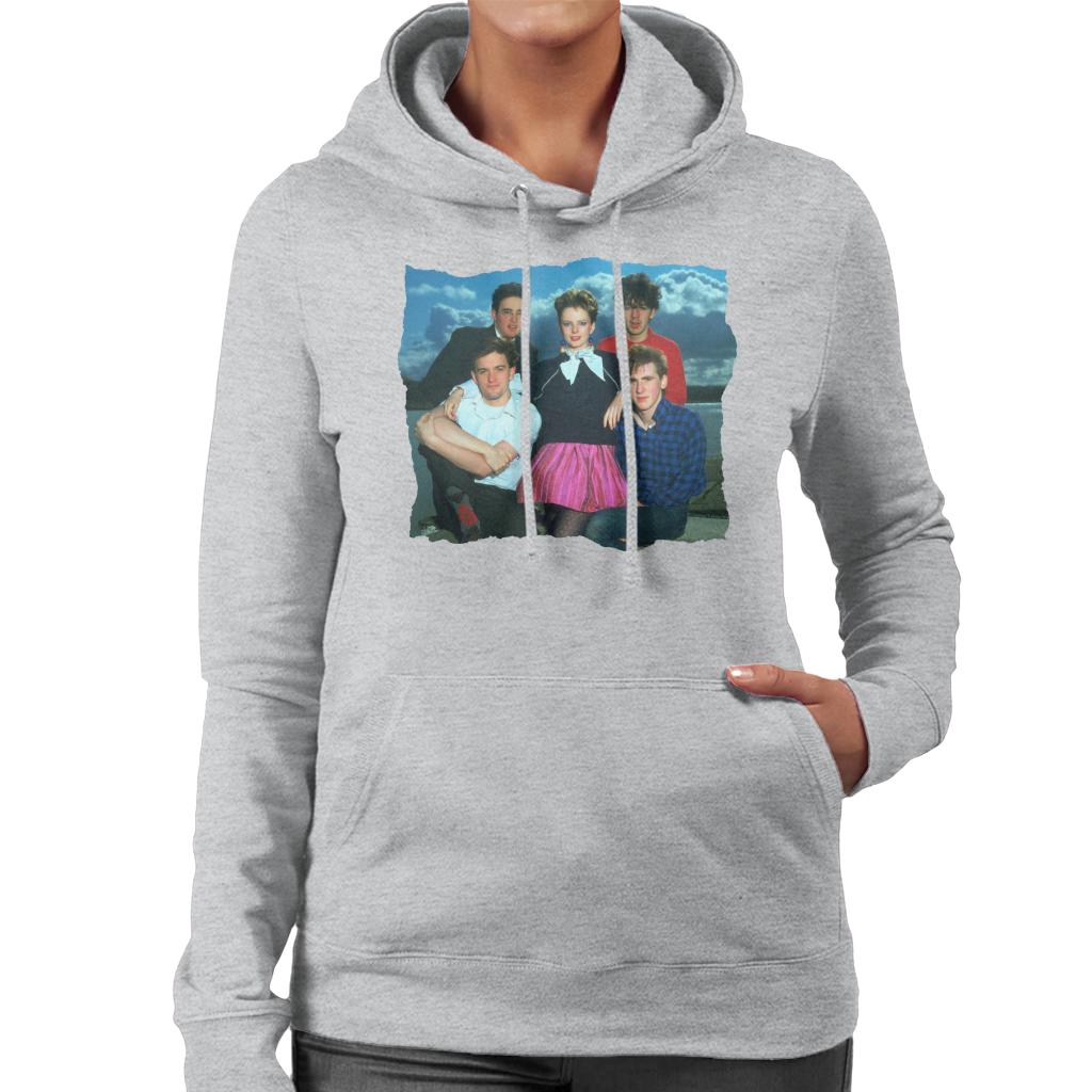 TV Times Altered Images Band Portrait Women's Hooded Sweatshirt-ALL + EVERY