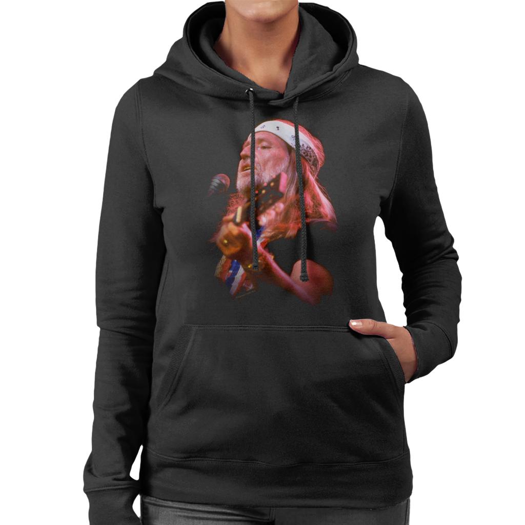 TV Times Willie Nelson Live Women's Hooded Sweatshirt-ALL + EVERY