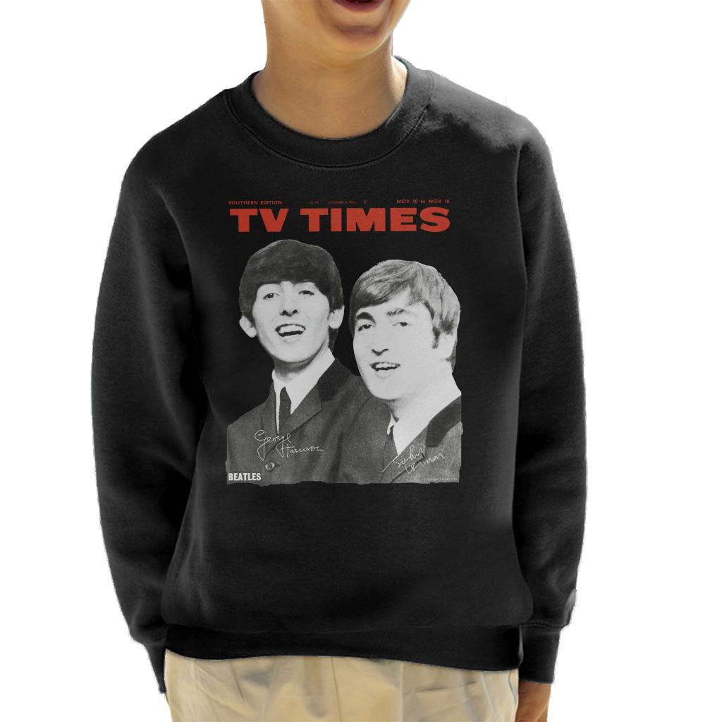 TV Times Beatles 1963 Cover Kids Sweatshirt-ALL + EVERY