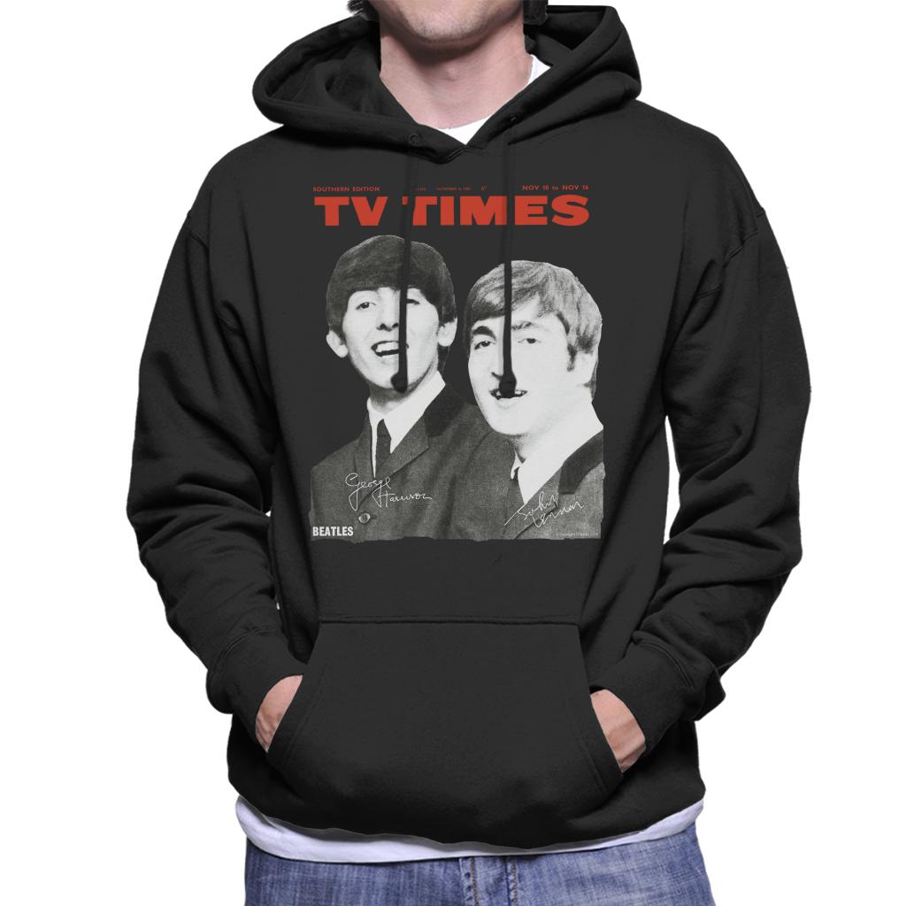 TV Times Beatles 1963 Cover Men's Hooded Sweatshirt-ALL + EVERY