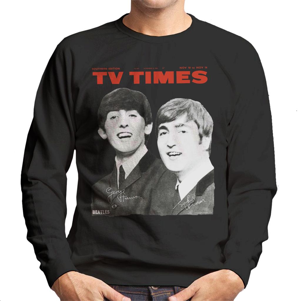 TV Times Beatles 1963 Cover Men's Sweatshirt-ALL + EVERY