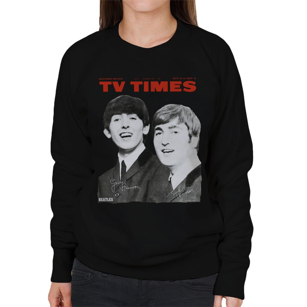 TV Times Beatles 1963 Cover Women's Sweatshirt-ALL + EVERY