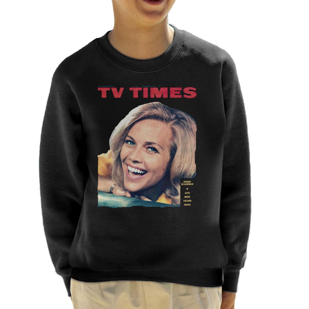 TV Times Honor Blackman 1964 Cover Kids Sweatshirt-ALL + EVERY