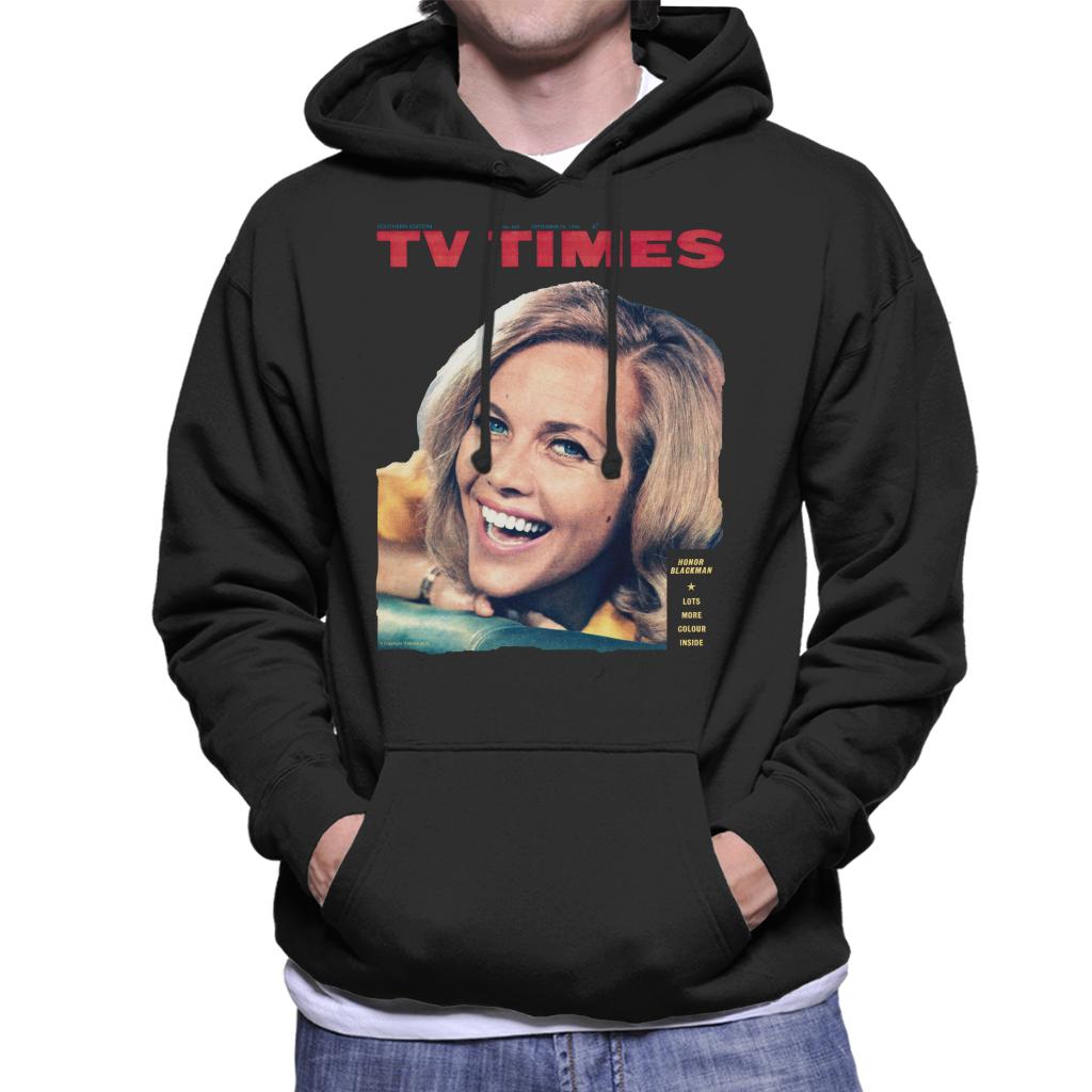 TV Times Honor Blackman 1964 Cover Men's Hooded Sweatshirt-ALL + EVERY