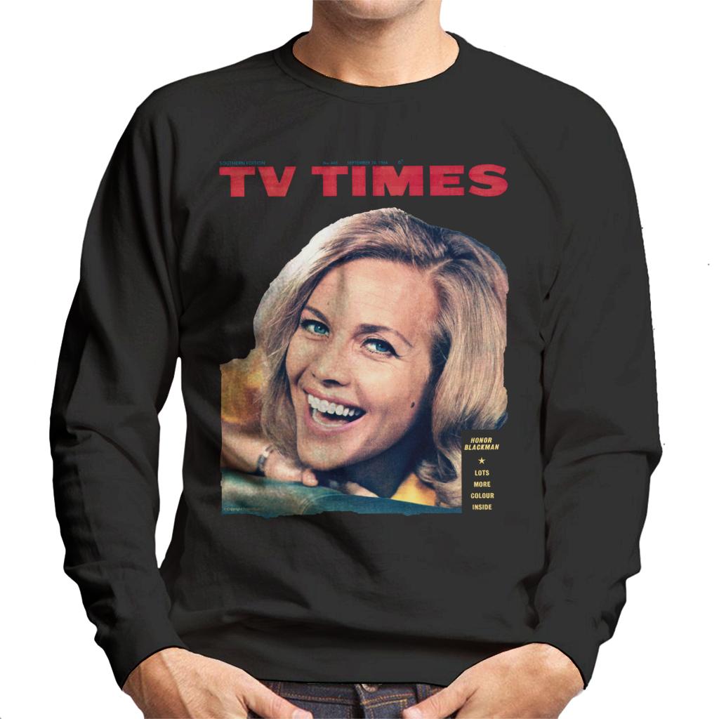 TV Times Honor Blackman 1964 Cover Men's Sweatshirt-ALL + EVERY