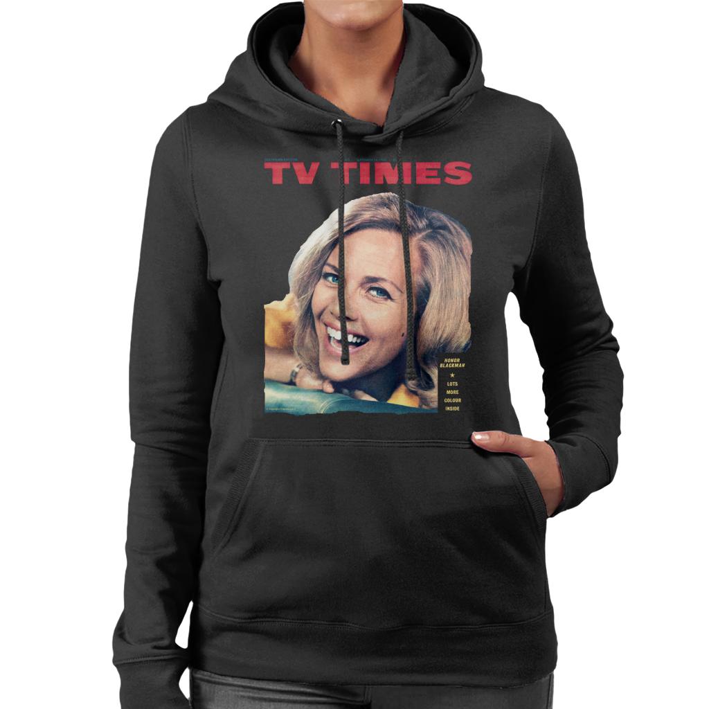 TV Times Honor Blackman 1964 Cover Women's Hooded Sweatshirt-ALL + EVERY