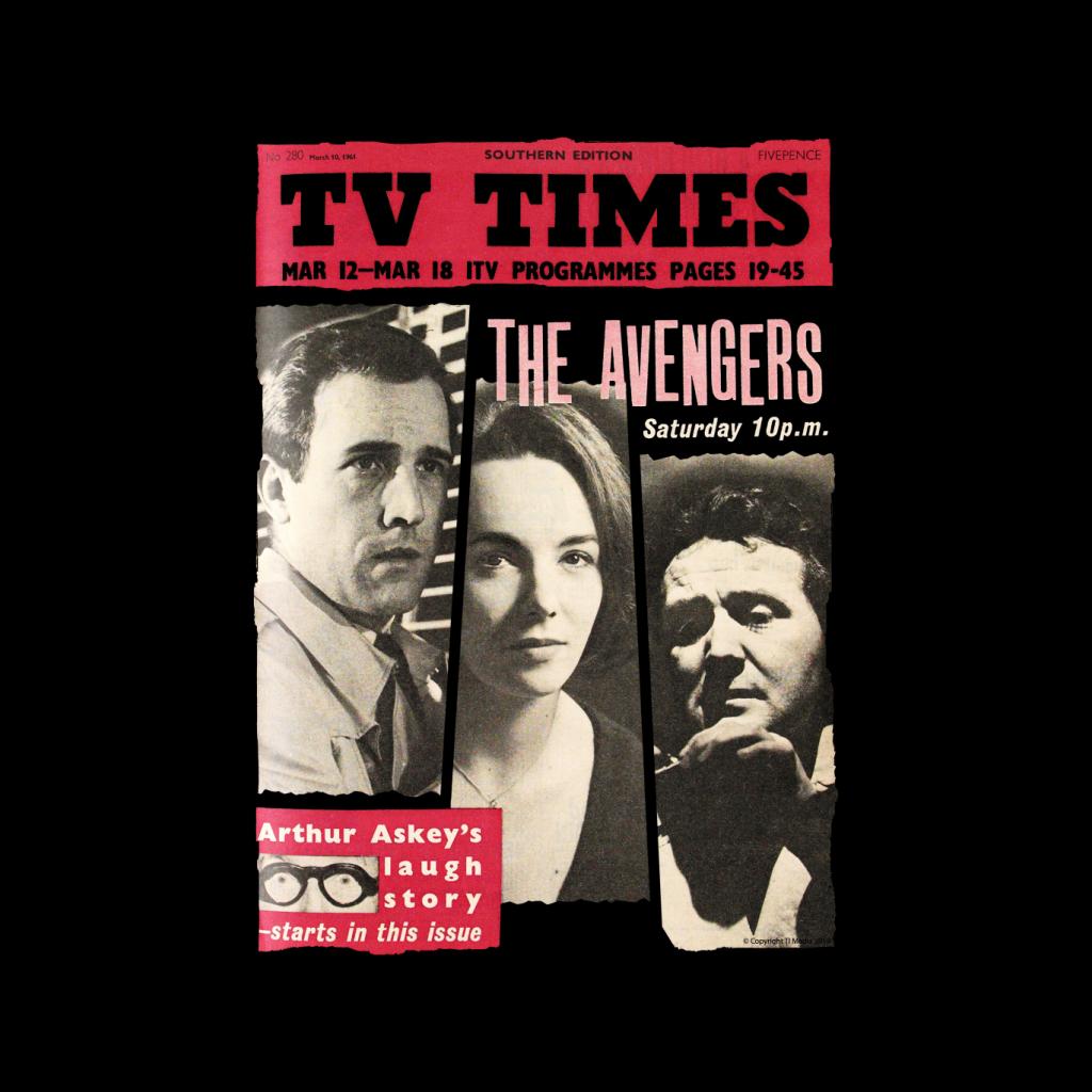 TV Times The Avengers 1961 Cover Men's Sweatshirt-ALL + EVERY