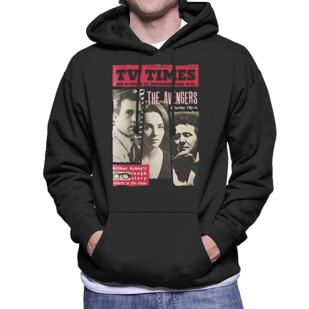 TV Times The Avengers 1961 Cover Men's Hooded Sweatshirt-ALL + EVERY