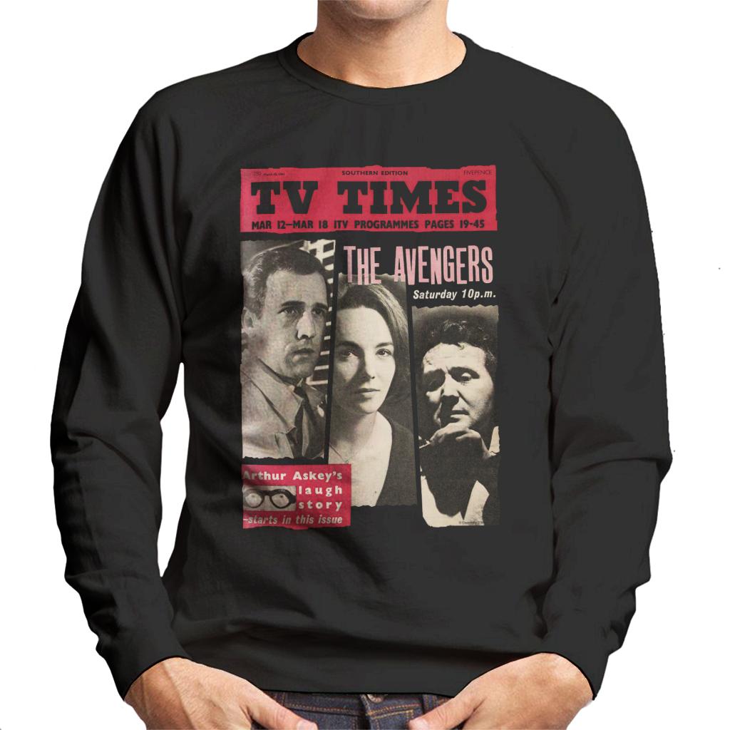 TV Times The Avengers 1961 Cover Men's Sweatshirt-ALL + EVERY