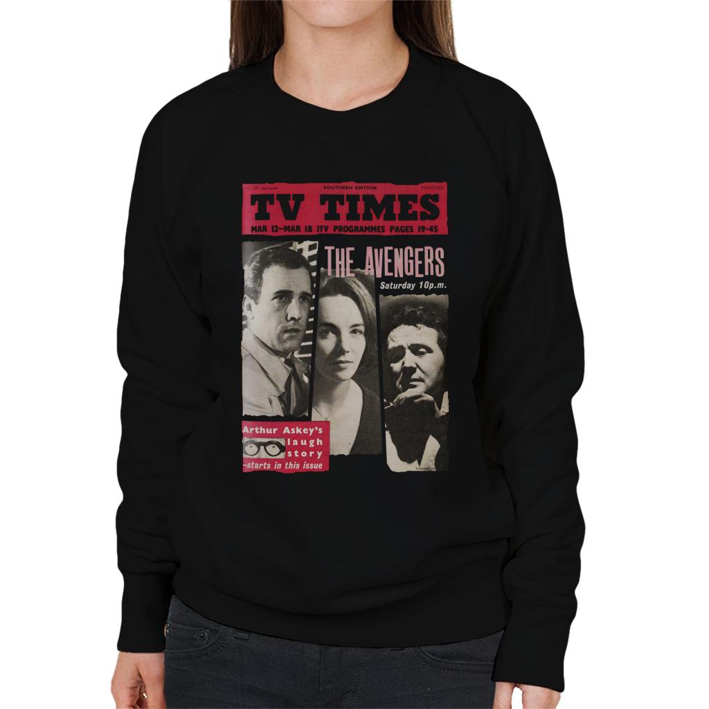 TV Times The Avengers 1961 Cover Women's Sweatshirt-ALL + EVERY