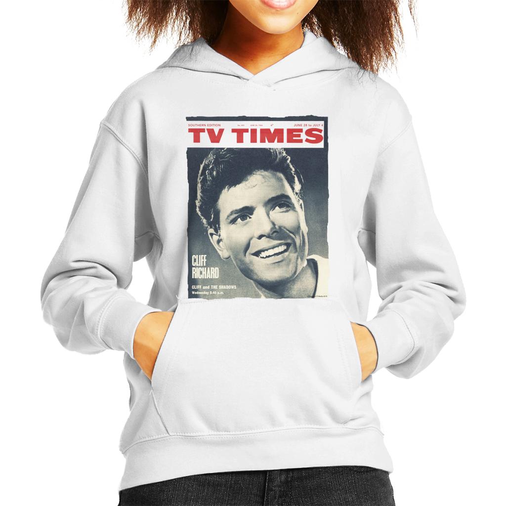 TV Times Cliff Richard 1964 Cover Kids Hooded Sweatshirt-ALL + EVERY