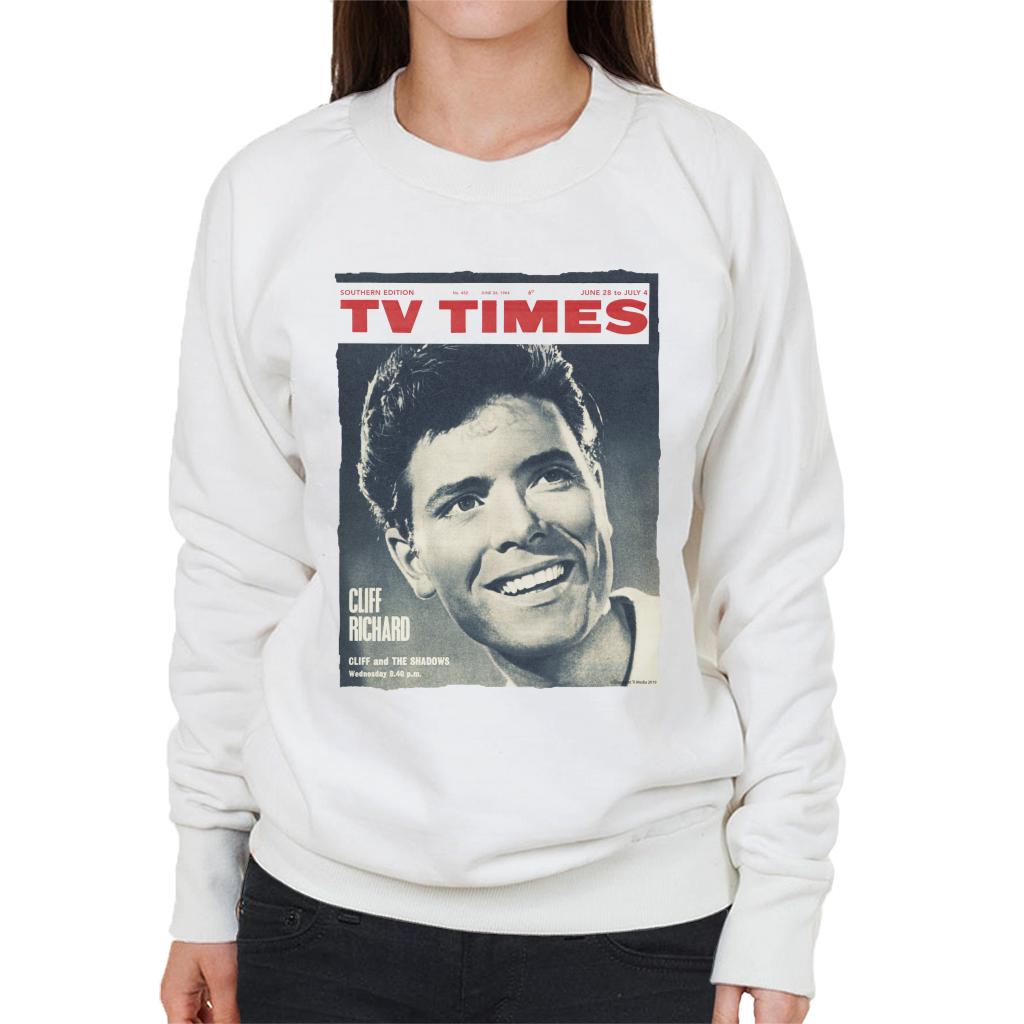 TV Times Cliff Richard 1964 Cover Women's Sweatshirt-ALL + EVERY