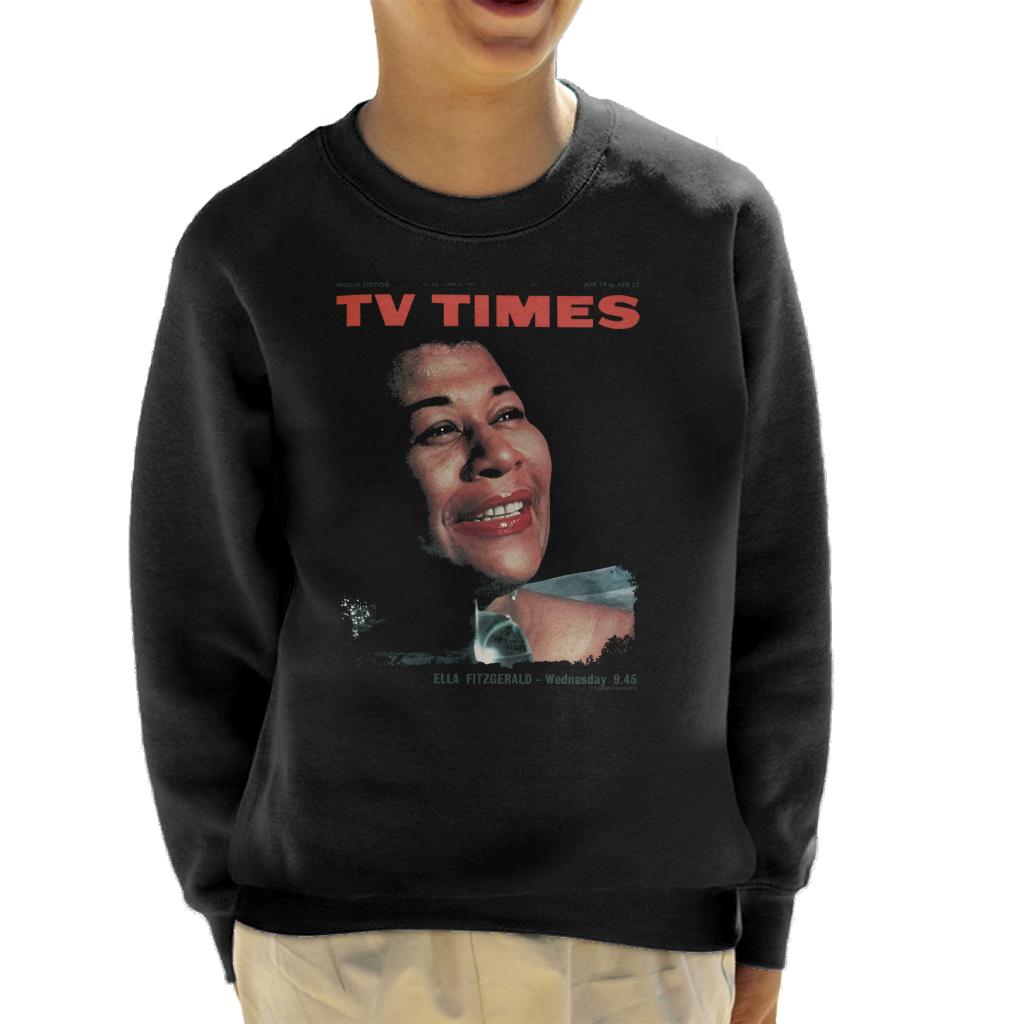 TV Times Ella Fitzgerald 1964 Cover Kids Sweatshirt-ALL + EVERY