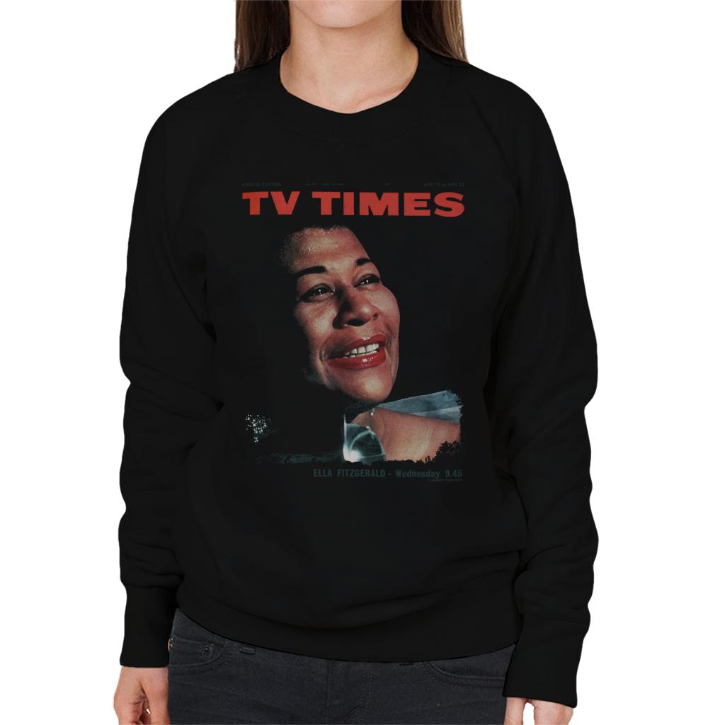 TV Times Ella Fitzgerald 1964 Cover Women's Sweatshirt-ALL + EVERY