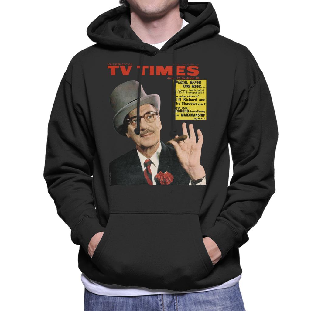 TV Times Groucho Marx 1965 Cover Men's Hooded Sweatshirt-ALL + EVERY