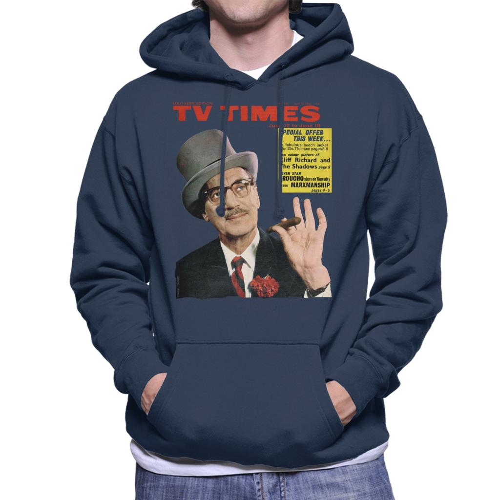 TV Times Groucho Marx 1965 Cover Men's Hooded Sweatshirt-ALL + EVERY