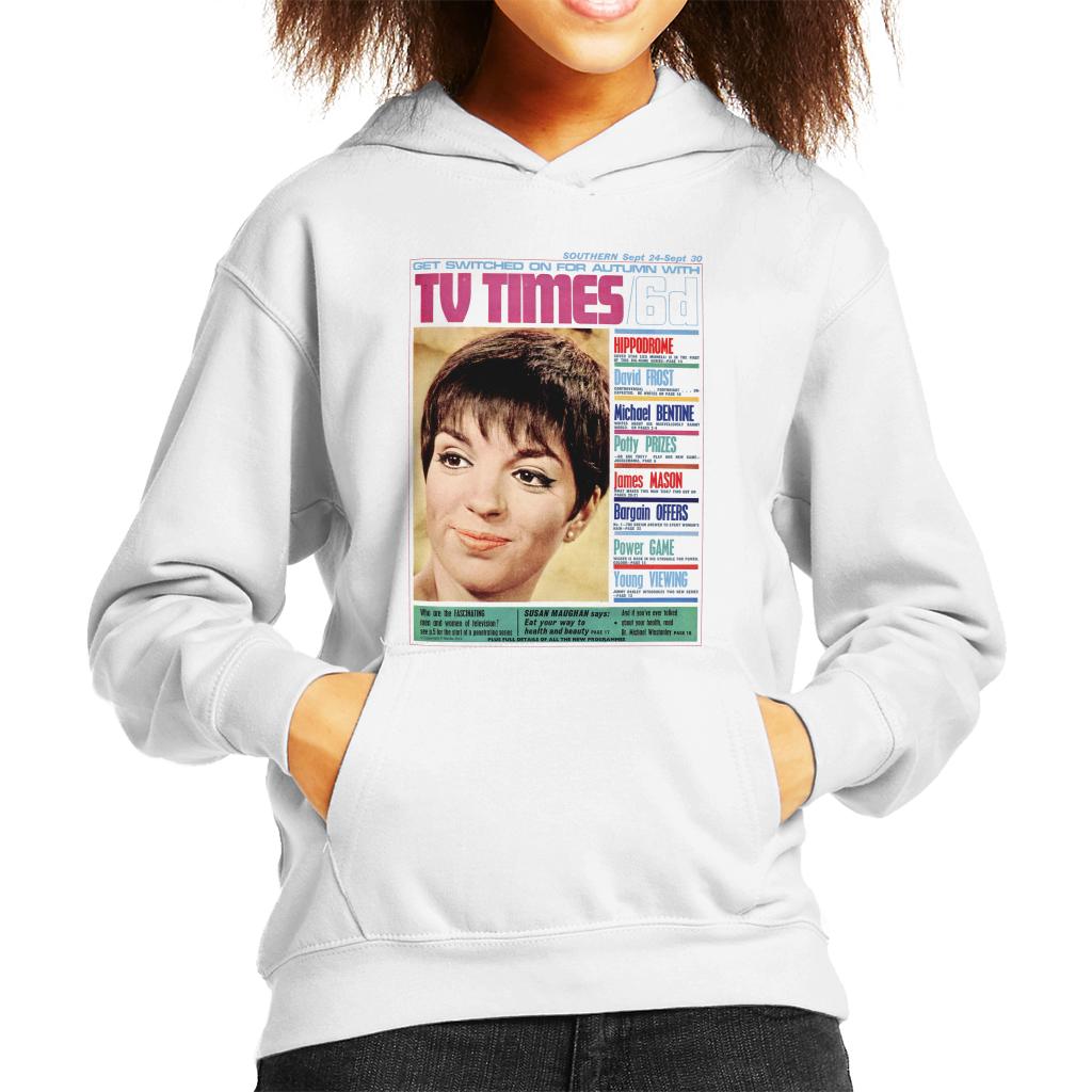 TV Times Liza Minnelli 1966 Cover Kids Hooded Sweatshirt-ALL + EVERY