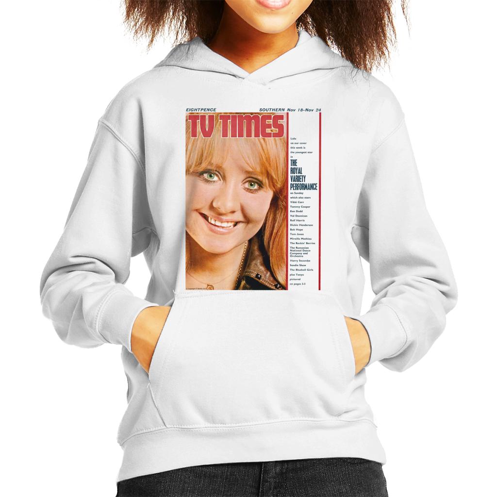 TV Times Lulu 1967 Cover Kids Hooded Sweatshirt-ALL + EVERY