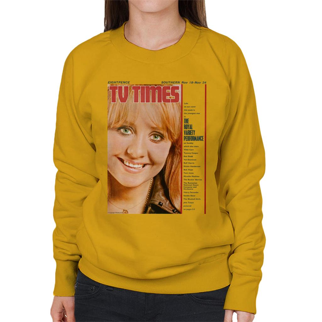 TV Times Lulu 1967 Cover Women's Sweatshirt-ALL + EVERY