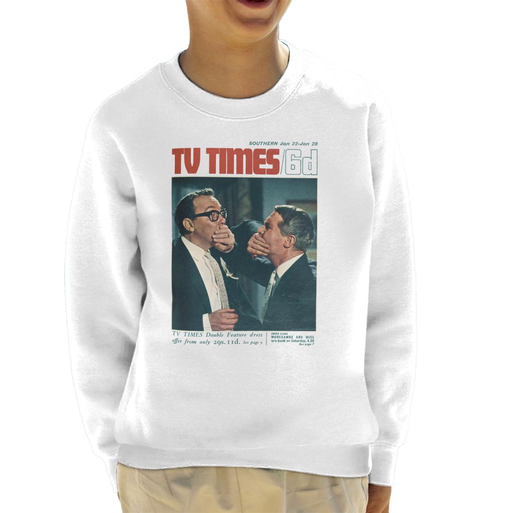 TV Times Morecambe And Wise Show 1966 Cover Kids Sweatshirt-ALL + EVERY