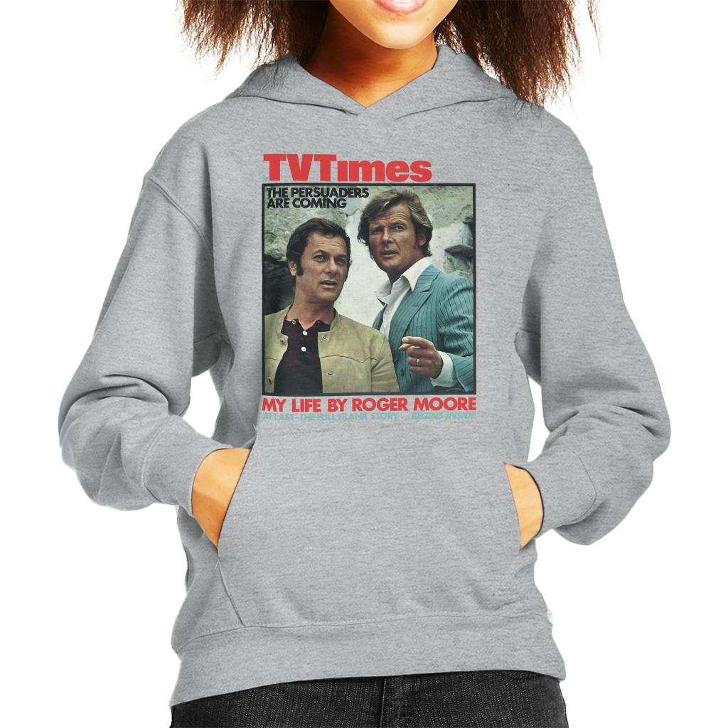 TV Times Tony Curtis Roger Moore Persuaders 1971 Cover Kids Hooded Sweatshirt-ALL + EVERY