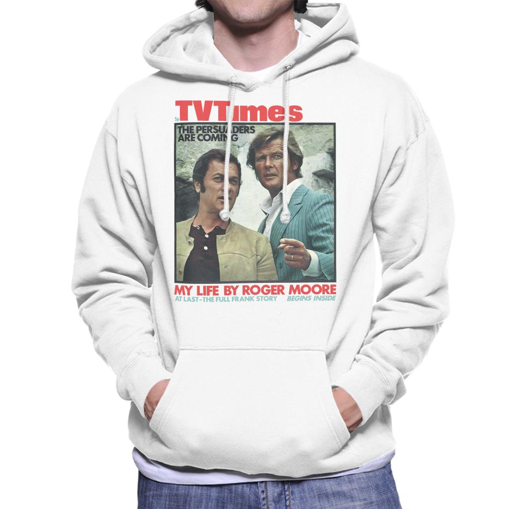 TV Times Tony Curtis Roger Moore Persuaders 1971 Cover Men's Hooded Sweatshirt-ALL + EVERY