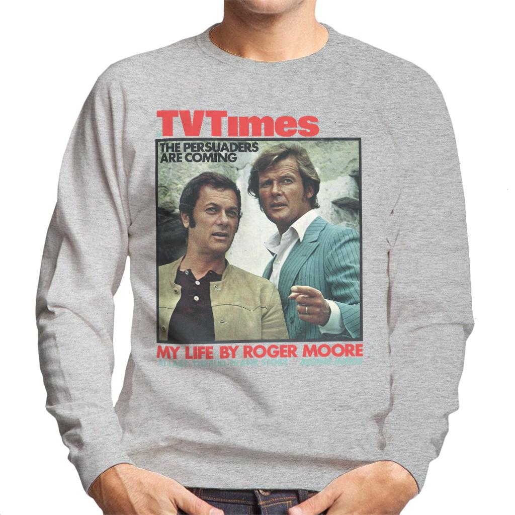 TV Times Tony Curtis Roger Moore Persuaders 1971 Cover Men's Sweatshirt-ALL + EVERY