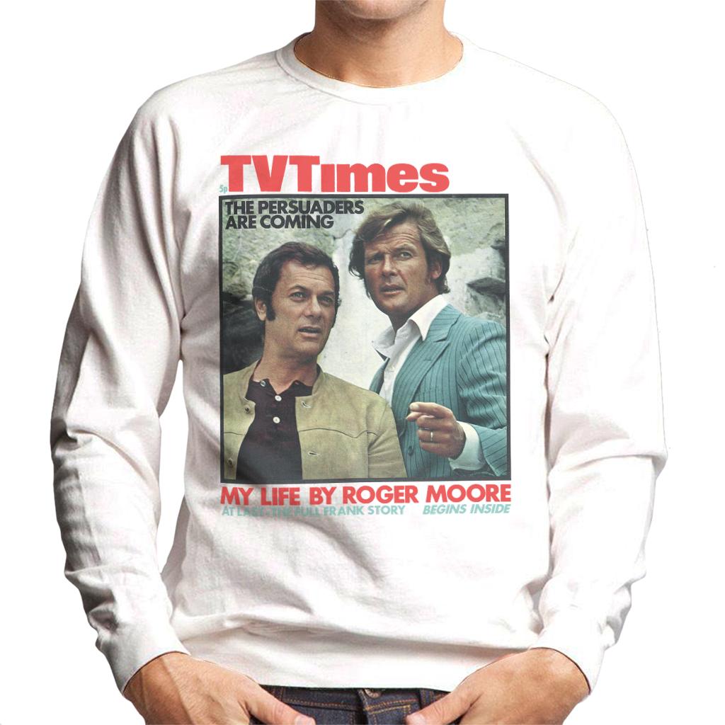 TV Times Tony Curtis Roger Moore Persuaders 1971 Cover Men's Sweatshirt-ALL + EVERY