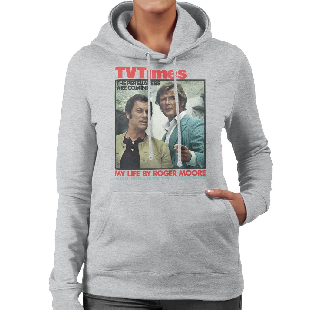 TV Times Tony Curtis Roger Moore Persuaders 1971 Cover Women's Hooded Sweatshirt-ALL + EVERY