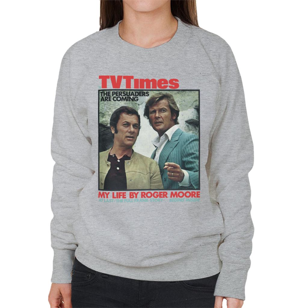 TV Times Tony Curtis Roger Moore Persuaders 1971 Cover Women's Sweatshirt-ALL + EVERY