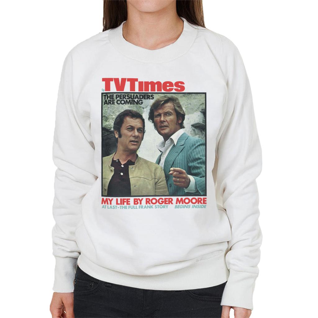 TV Times Tony Curtis Roger Moore Persuaders 1971 Cover Women's Sweatshirt-ALL + EVERY