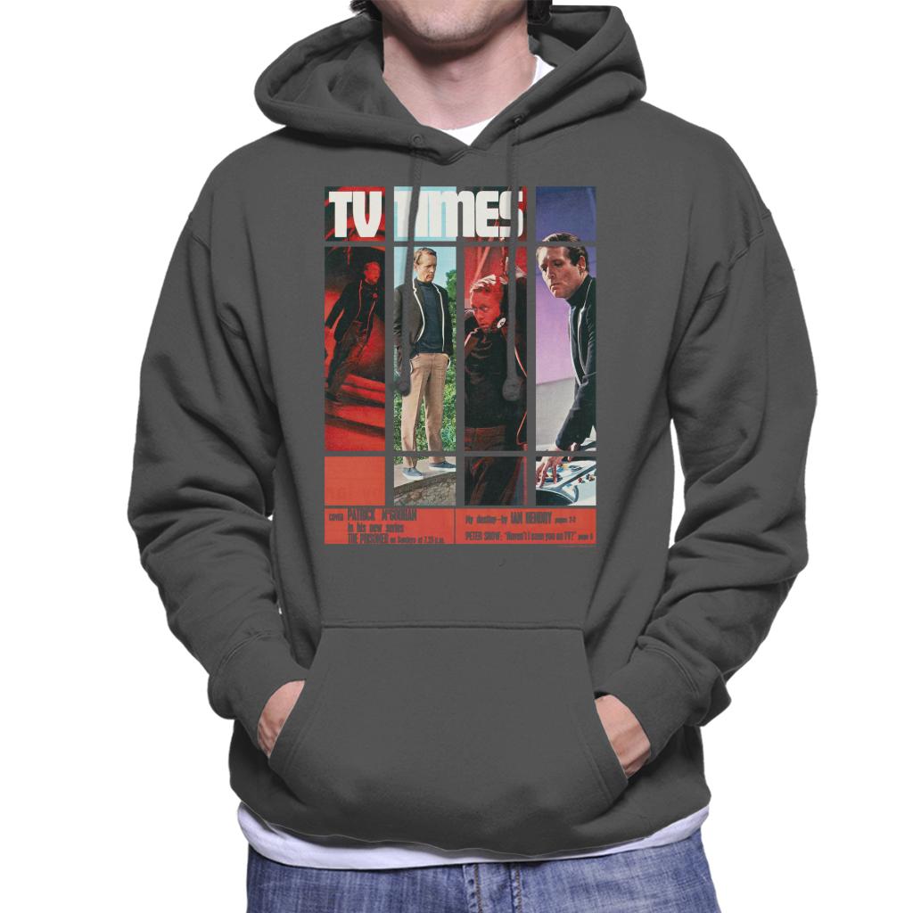 TV Times Patrick McGoohan The Prisoner 1967 Cover Men's Hooded Sweatshirt-ALL + EVERY