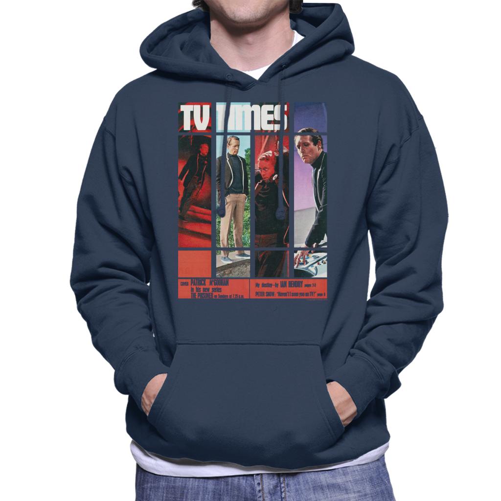 TV Times Patrick McGoohan The Prisoner 1967 Cover Men's Hooded Sweatshirt-ALL + EVERY