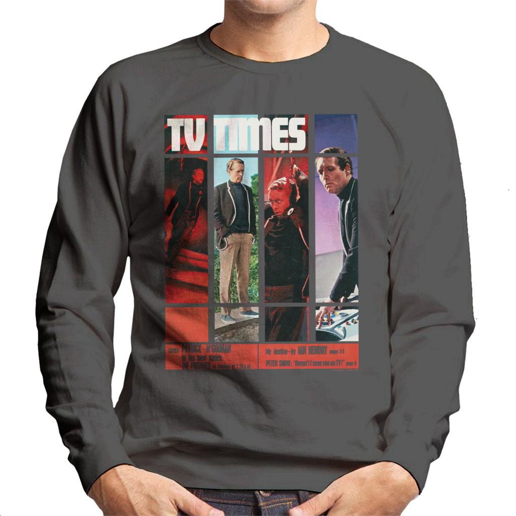 TV Times Patrick McGoohan The Prisoner 1967 Cover Men's Sweatshirt-ALL + EVERY