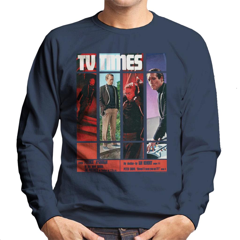 TV Times Patrick McGoohan The Prisoner 1967 Cover Men's Sweatshirt-ALL + EVERY