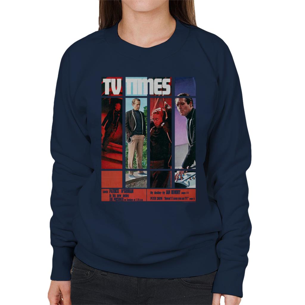 TV Times Patrick McGoohan The Prisoner 1967 Cover Women's Sweatshirt-ALL + EVERY