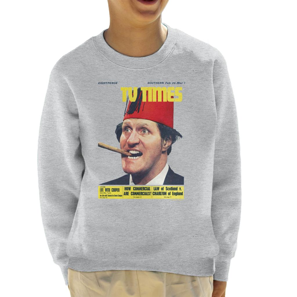 TV Times Tommy Cooper 1967 Cover Kids Sweatshirt-ALL + EVERY