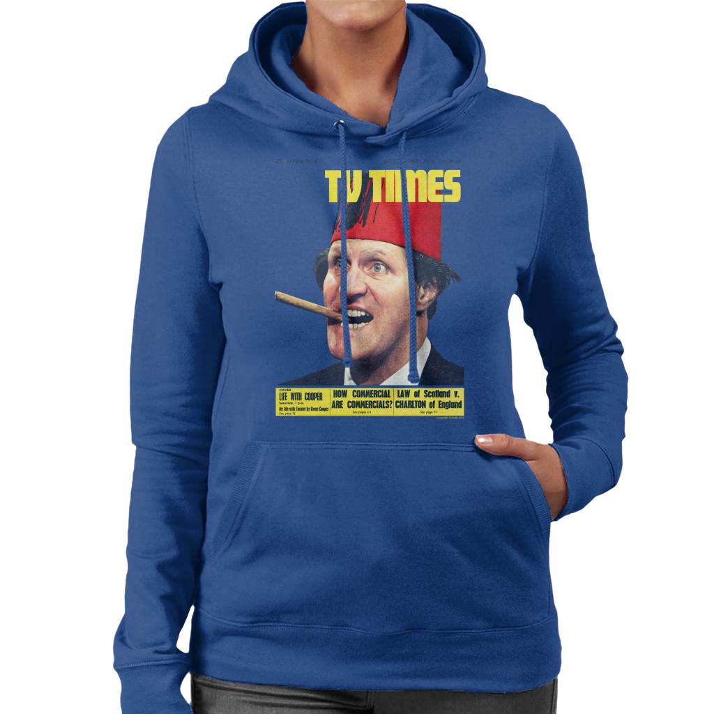 TV Times Tommy Cooper 1967 Cover Women's Hooded Sweatshirt-ALL + EVERY