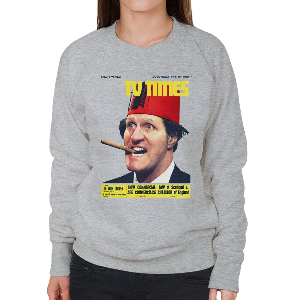 TV Times Tommy Cooper 1967 Cover Women's Sweatshirt-ALL + EVERY