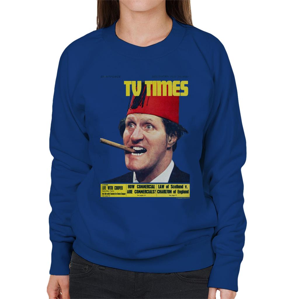 TV Times Tommy Cooper 1967 Cover Women's Sweatshirt-ALL + EVERY