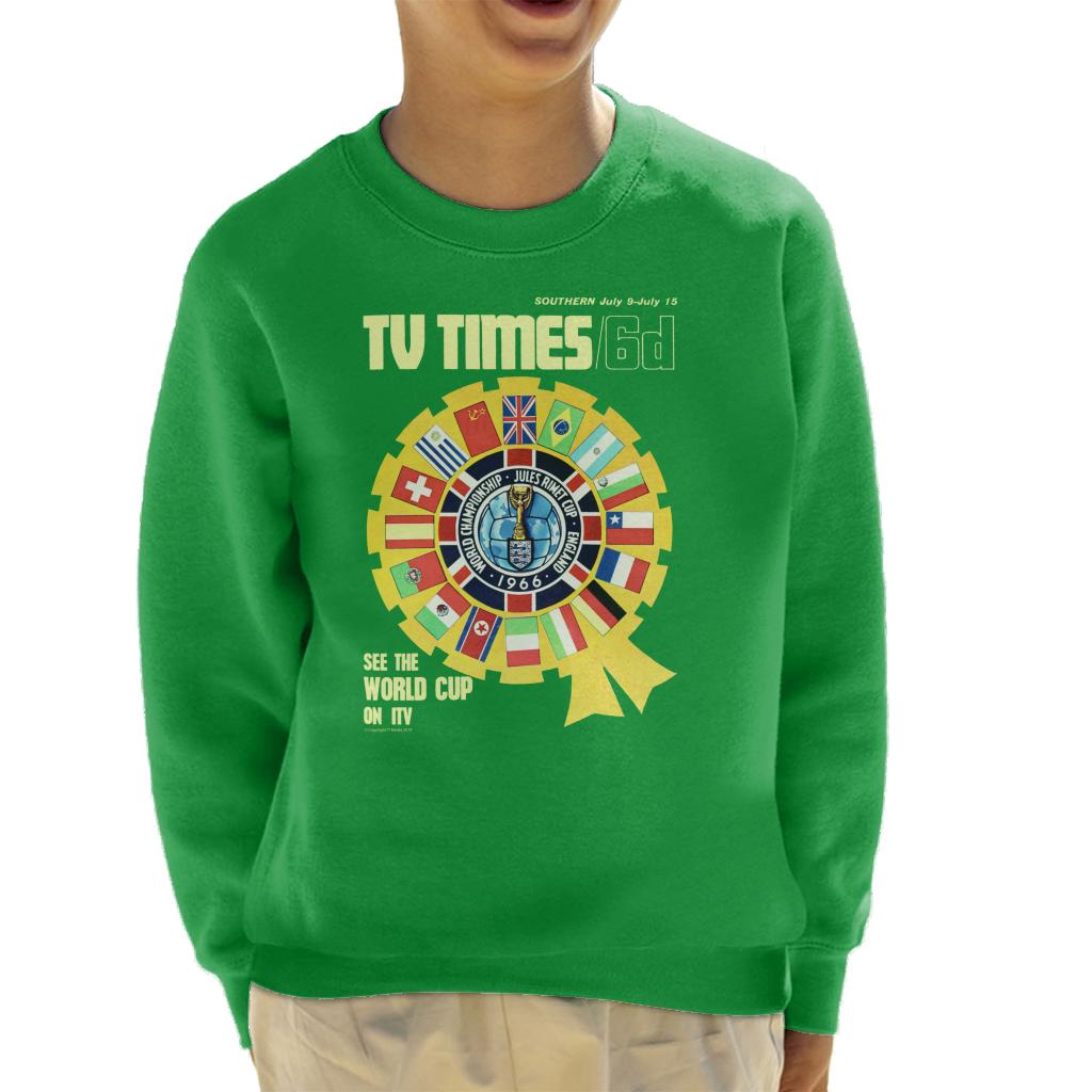 TV Times 1966 World Cup Cover Kids Sweatshirt-ALL + EVERY