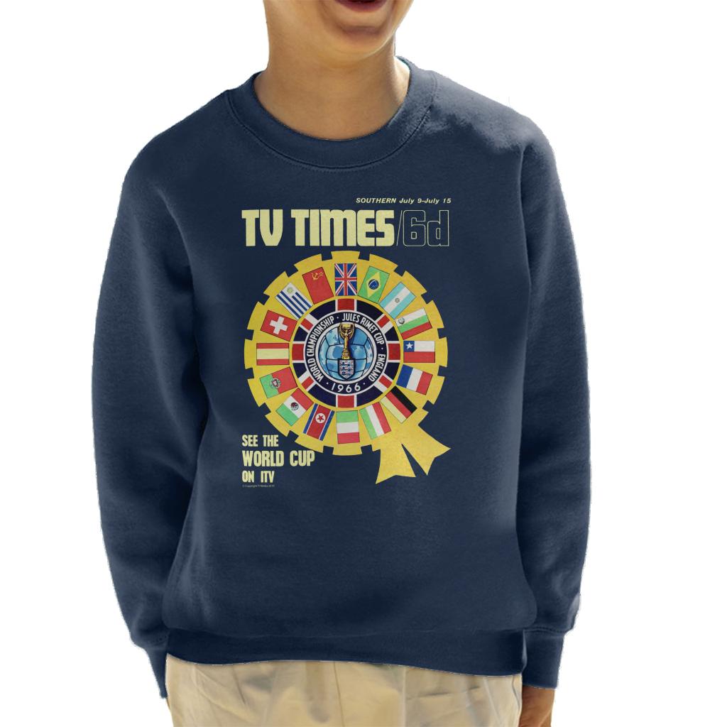 TV Times 1966 World Cup Cover Kids Sweatshirt-ALL + EVERY