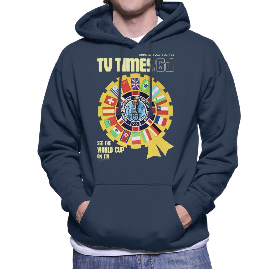 TV Times 1966 World Cup Cover Men's Hooded Sweatshirt-ALL + EVERY