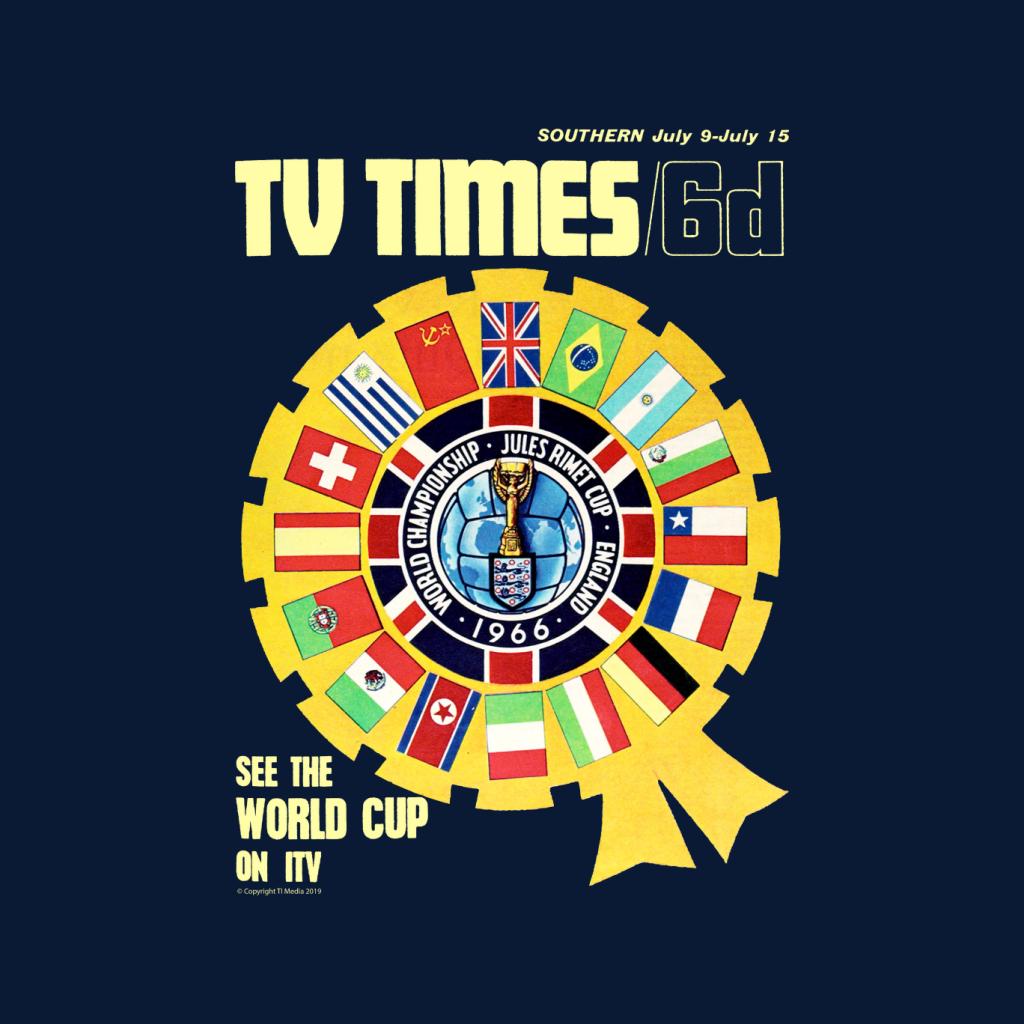 TV Times 1966 World Cup Cover Kids Hooded Sweatshirt-ALL + EVERY