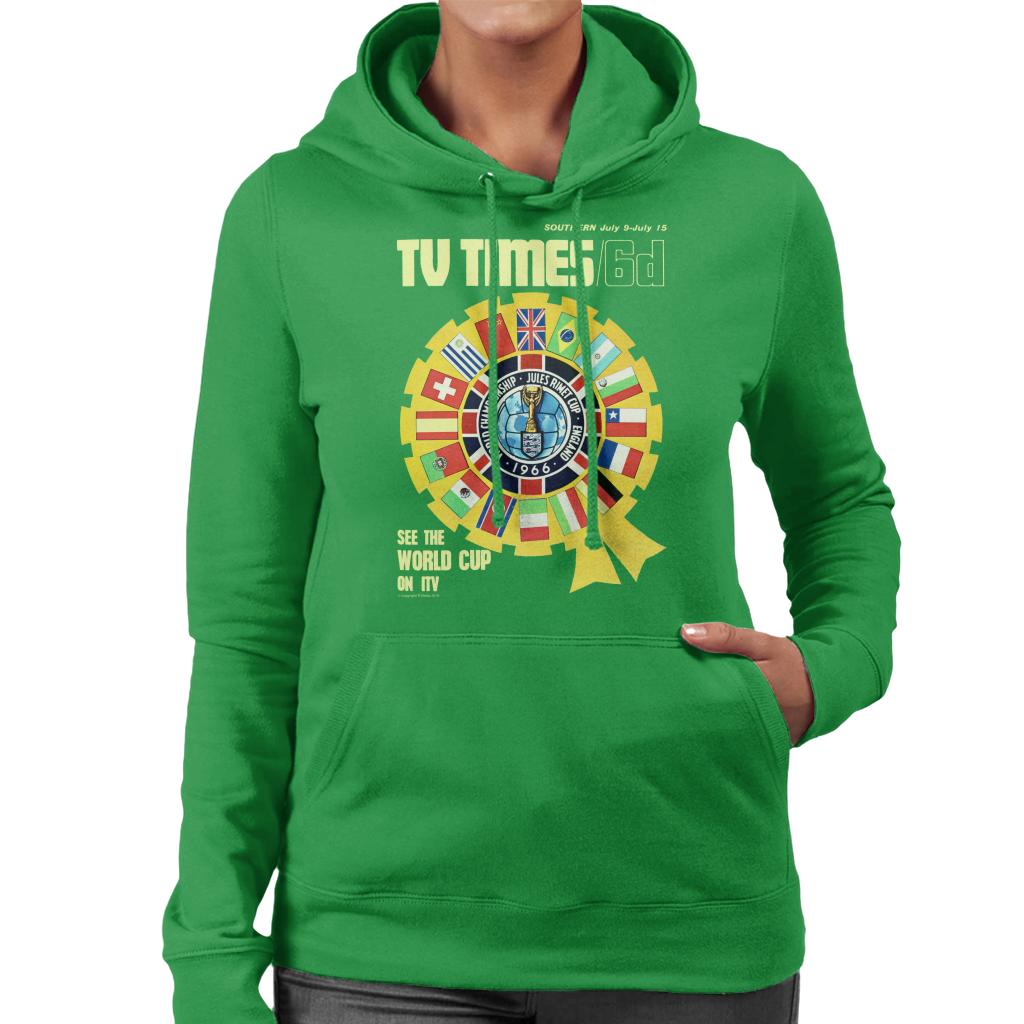 TV Times 1966 World Cup Cover Women's Hooded Sweatshirt-ALL + EVERY