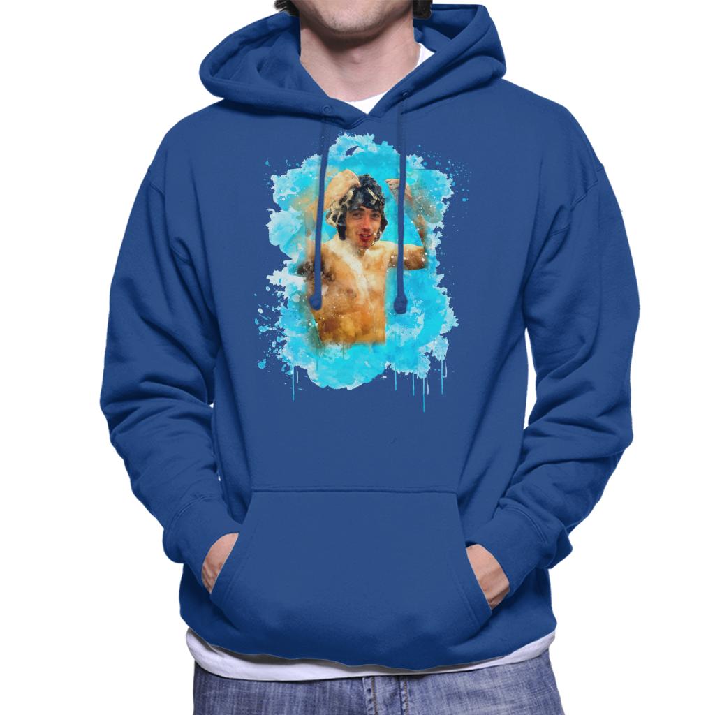 TV Times Kevin Keegan Having A Shower Liverpool Vs Everton Men's Hooded Sweatshirt-ALL + EVERY