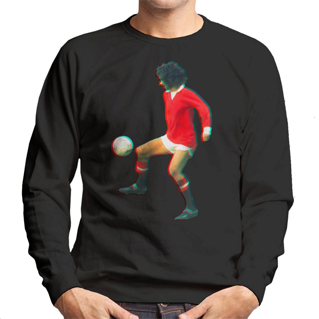 TV Times George Best Playing With Manchester United Men's Sweatshirt-ALL + EVERY