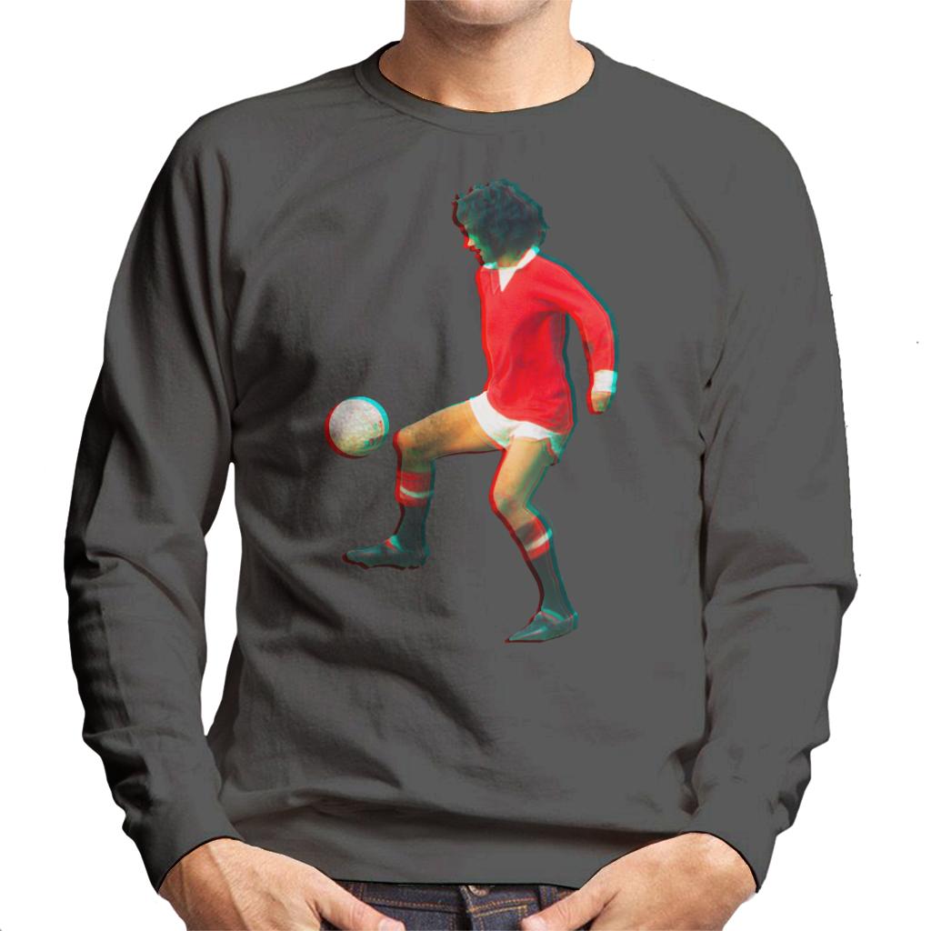 TV Times George Best Playing With Manchester United Men's Sweatshirt-ALL + EVERY