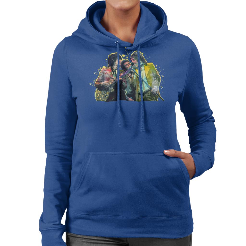 TV Times Rod Stewart With The Faces And Ronnie Wood Women's Hooded Sweatshirt-ALL + EVERY