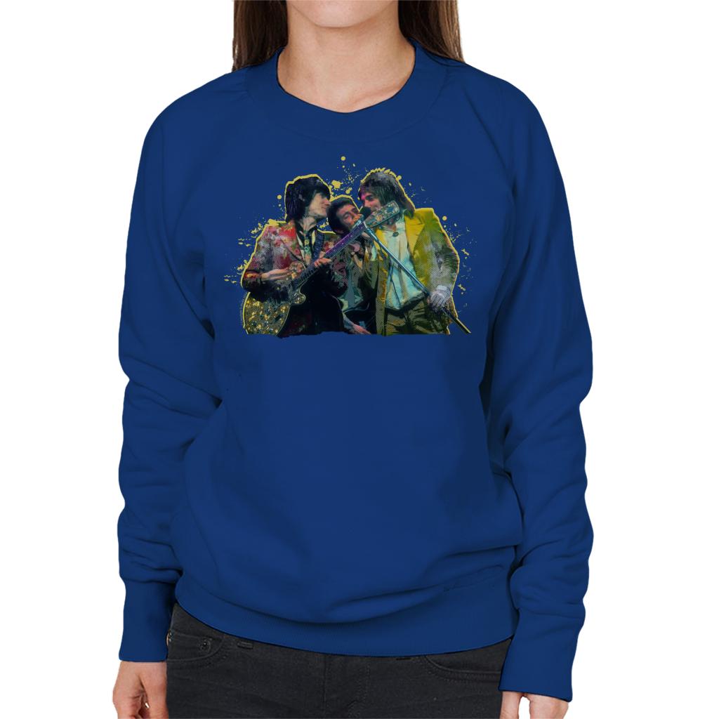 TV Times Rod Stewart With The Faces And Ronnie Wood Women's Sweatshirt-ALL + EVERY